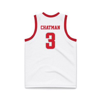 Radford - NCAA Men's Basketball : Brennan Chatman - White Basketball Jersey