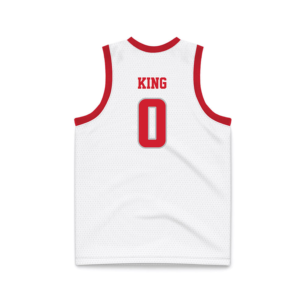 Radford - NCAA Men's Basketball : LaDavian King - White Basketball Jersey-1
