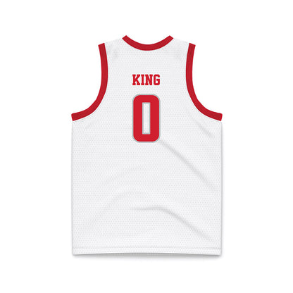 Radford - NCAA Men's Basketball : LaDavian King - White Basketball Jersey-1
