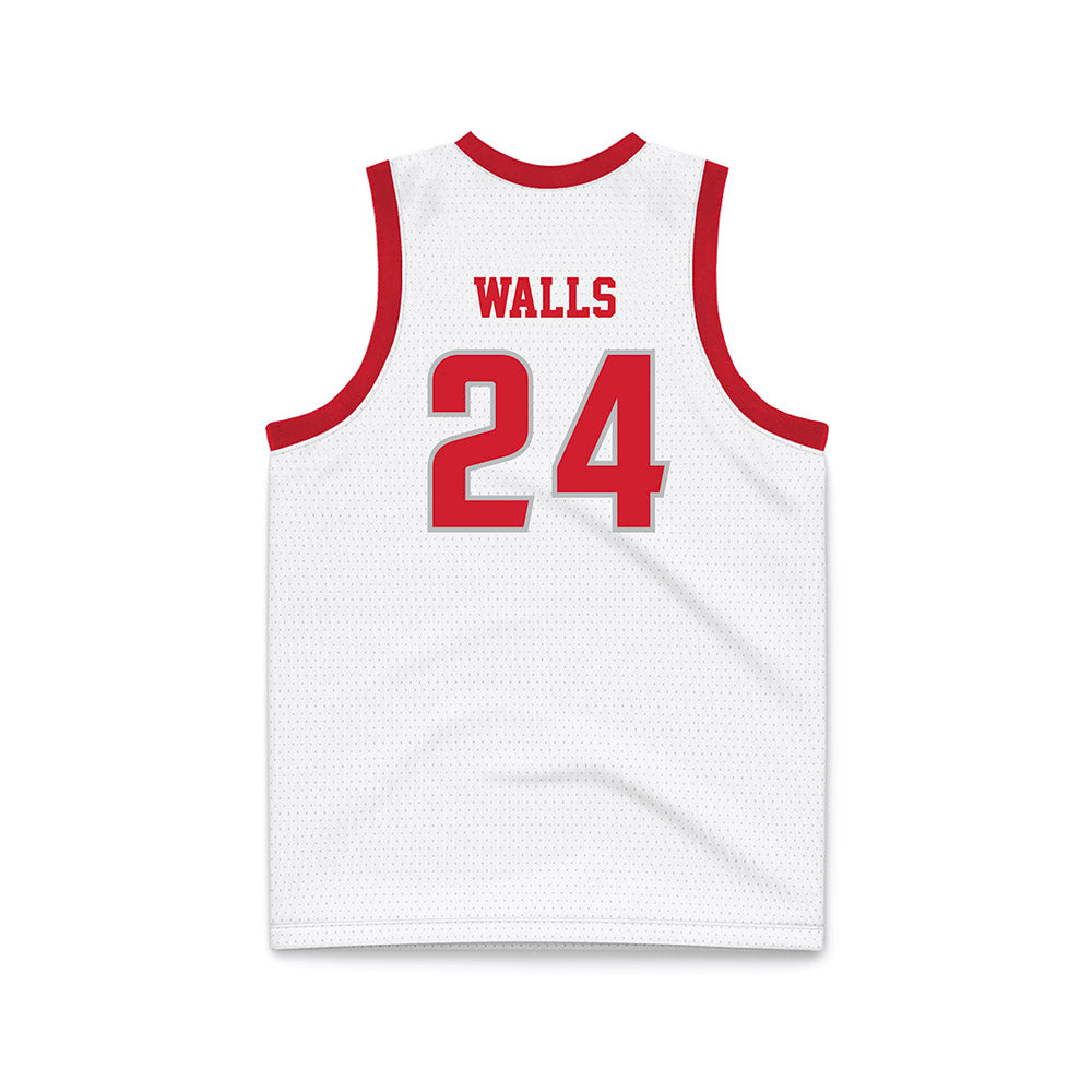 Radford - NCAA Men's Basketball : Lukas Walls - White Basketball Jersey-1