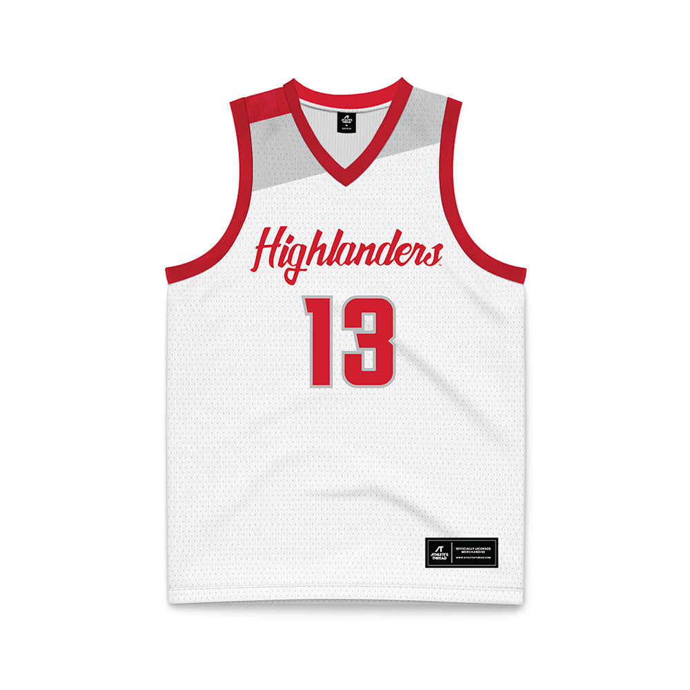 Radford - NCAA Men's Basketball : Bradley Land - White Basketball Jersey-0