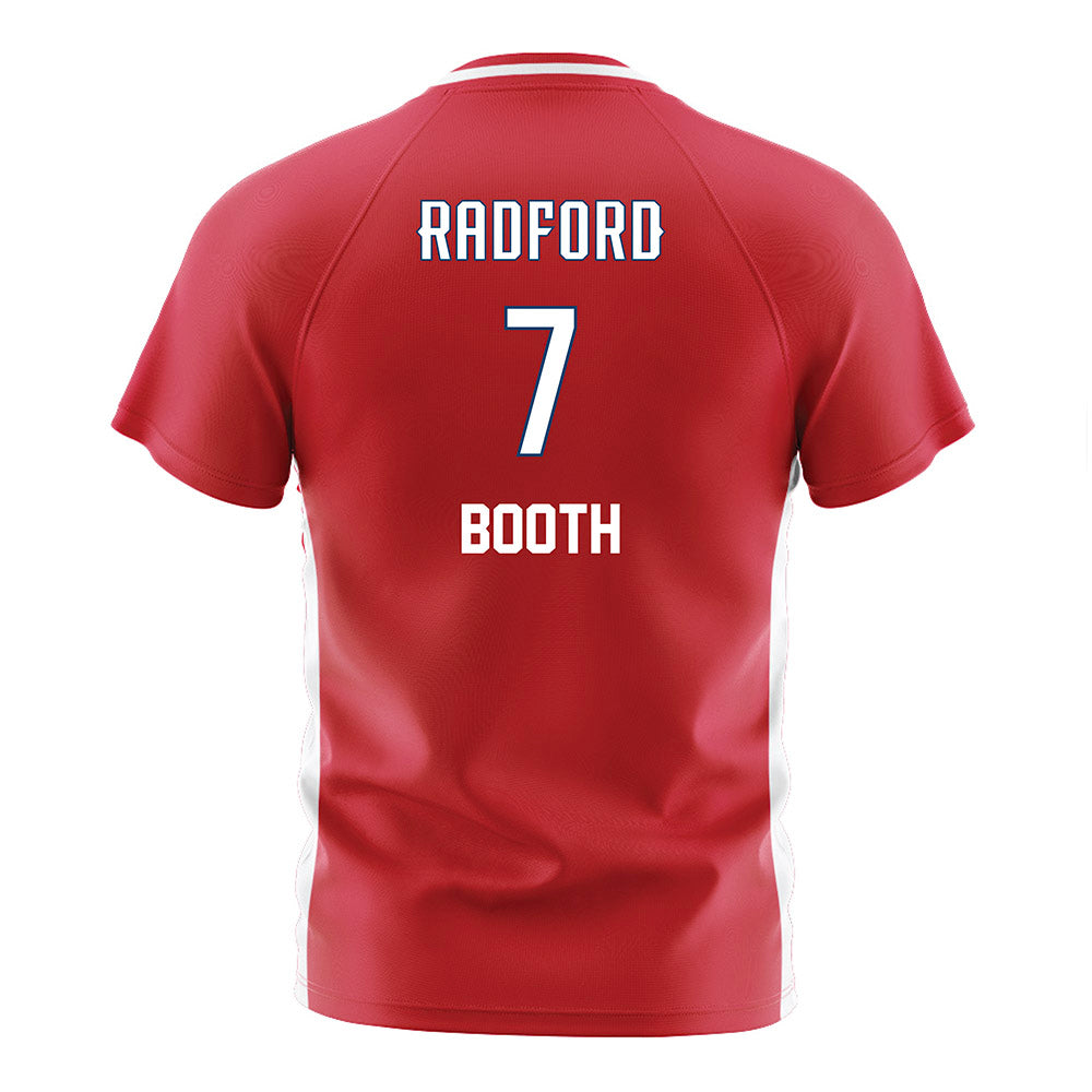 Radford - NCAA Men's Soccer : Dax Booth - Red Soccer Jersey-1