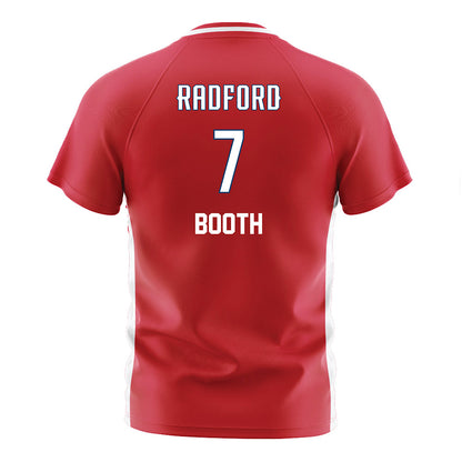 Radford - NCAA Men's Soccer : Dax Booth - Red Soccer Jersey-1