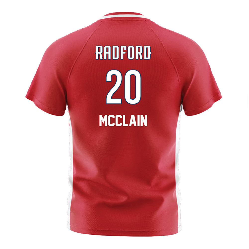 Radford - NCAA Men's Soccer : Carter McClain - Red Soccer Jersey-1