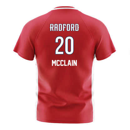 Radford - NCAA Men's Soccer : Carter McClain - Red Soccer Jersey-1