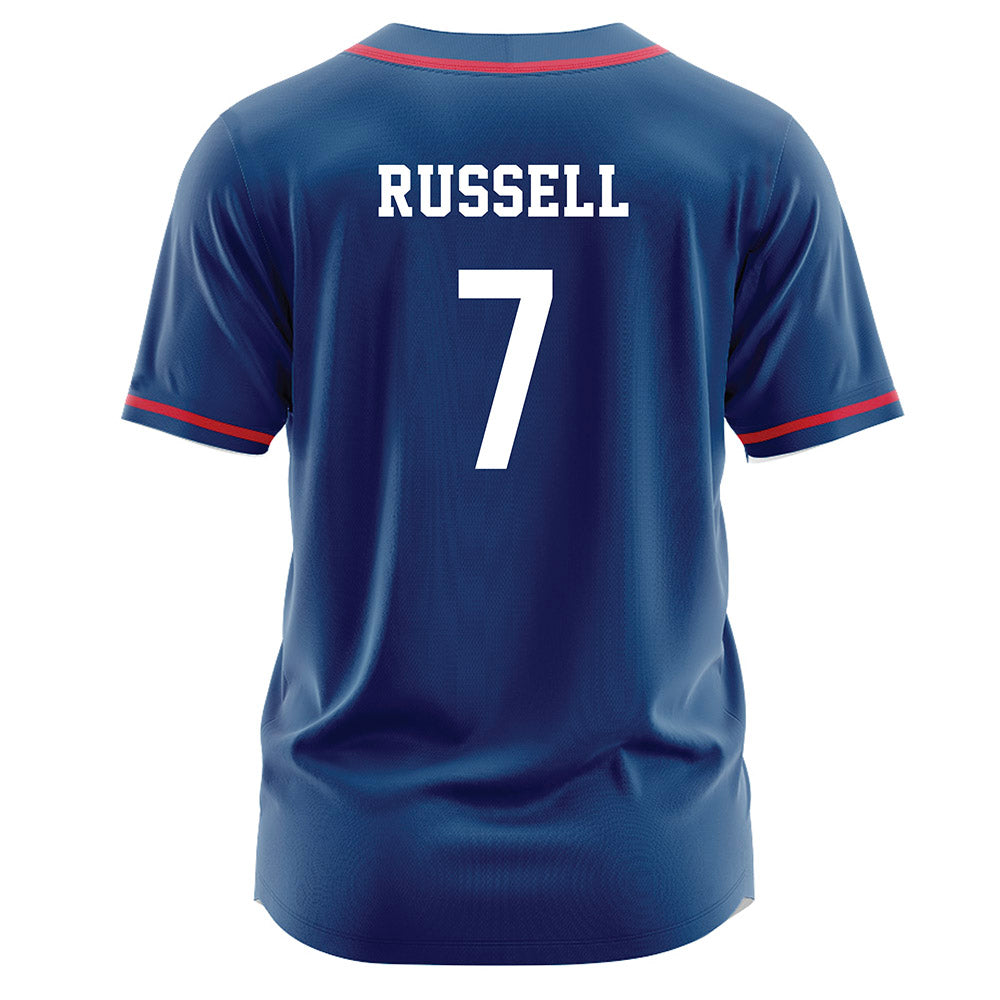 Radford - NCAA Softball : Myla Russell - Navy Jersey-1