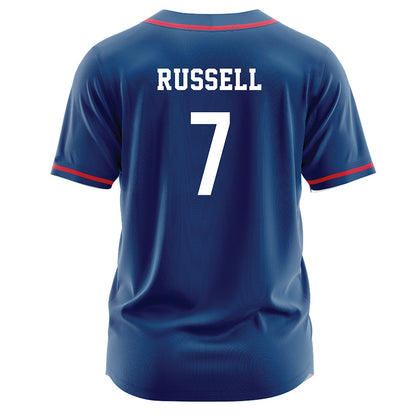 Radford - NCAA Softball : Myla Russell - Navy Jersey-1
