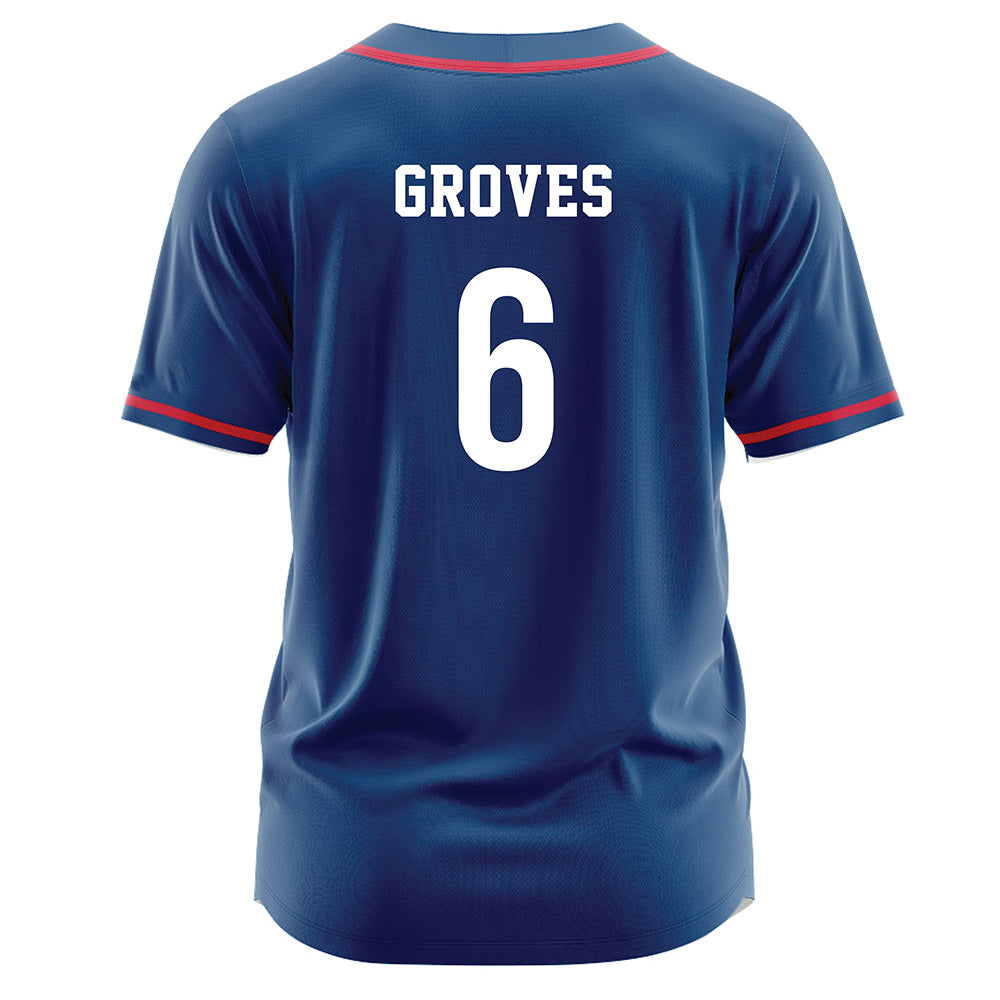 Radford - NCAA Softball : Malli Groves - Navy Jersey-1