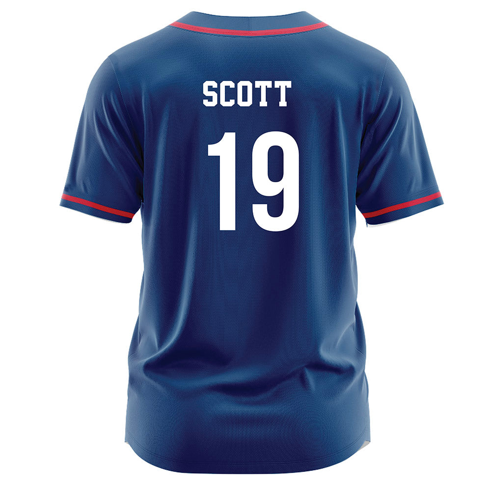 Radford - NCAA Softball : Hailey Scott - Navy Jersey-1