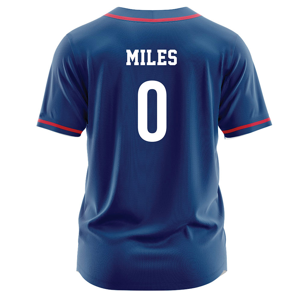 Radford - NCAA Softball : Layla Miles - Navy Jersey-1