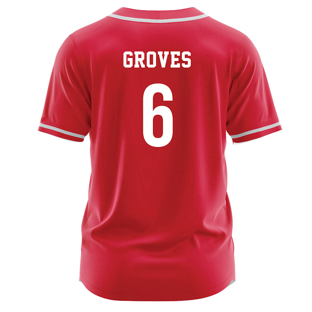 Radford - NCAA Softball : Malli Groves - Red Jersey-1