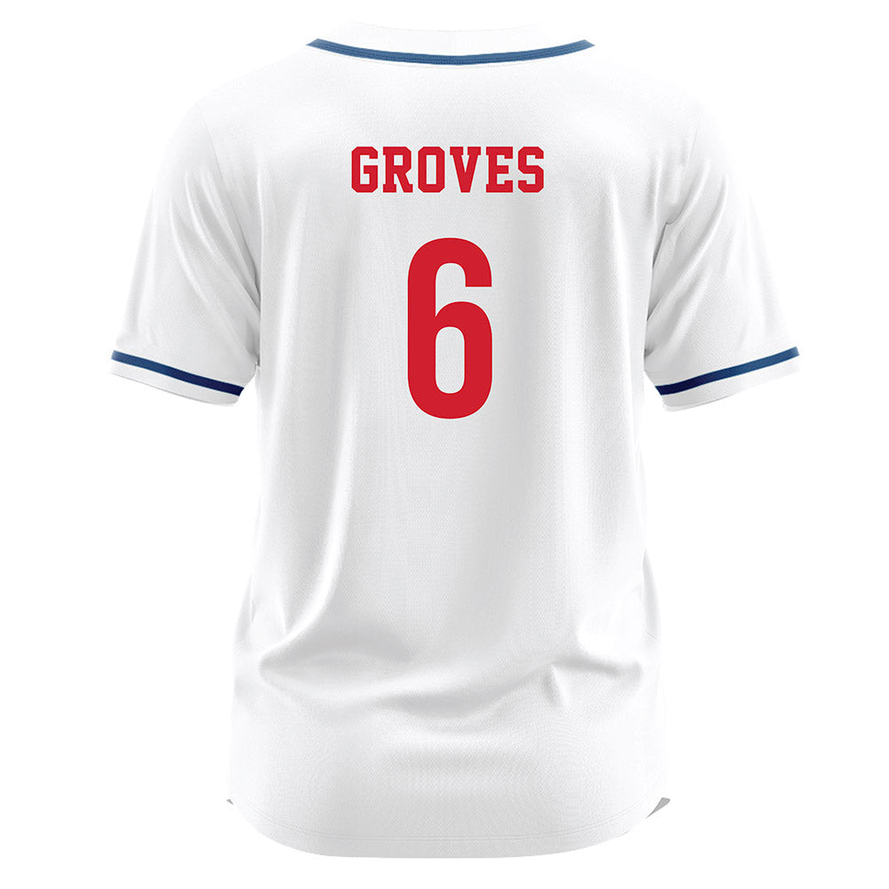 Radford - NCAA Softball : Malli Groves - White Jersey-1