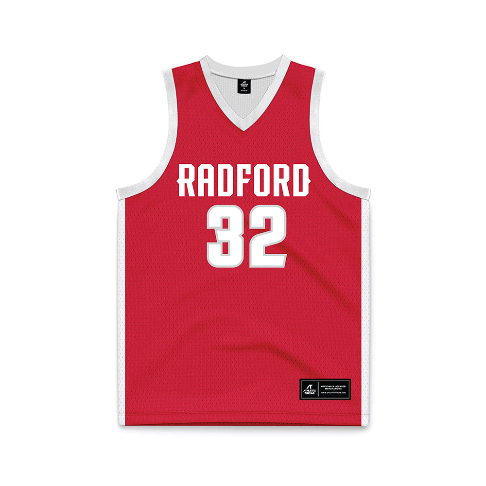 Radford - NCAA Women's Basketball : Angelina Nice - Red Basketball Jersey
