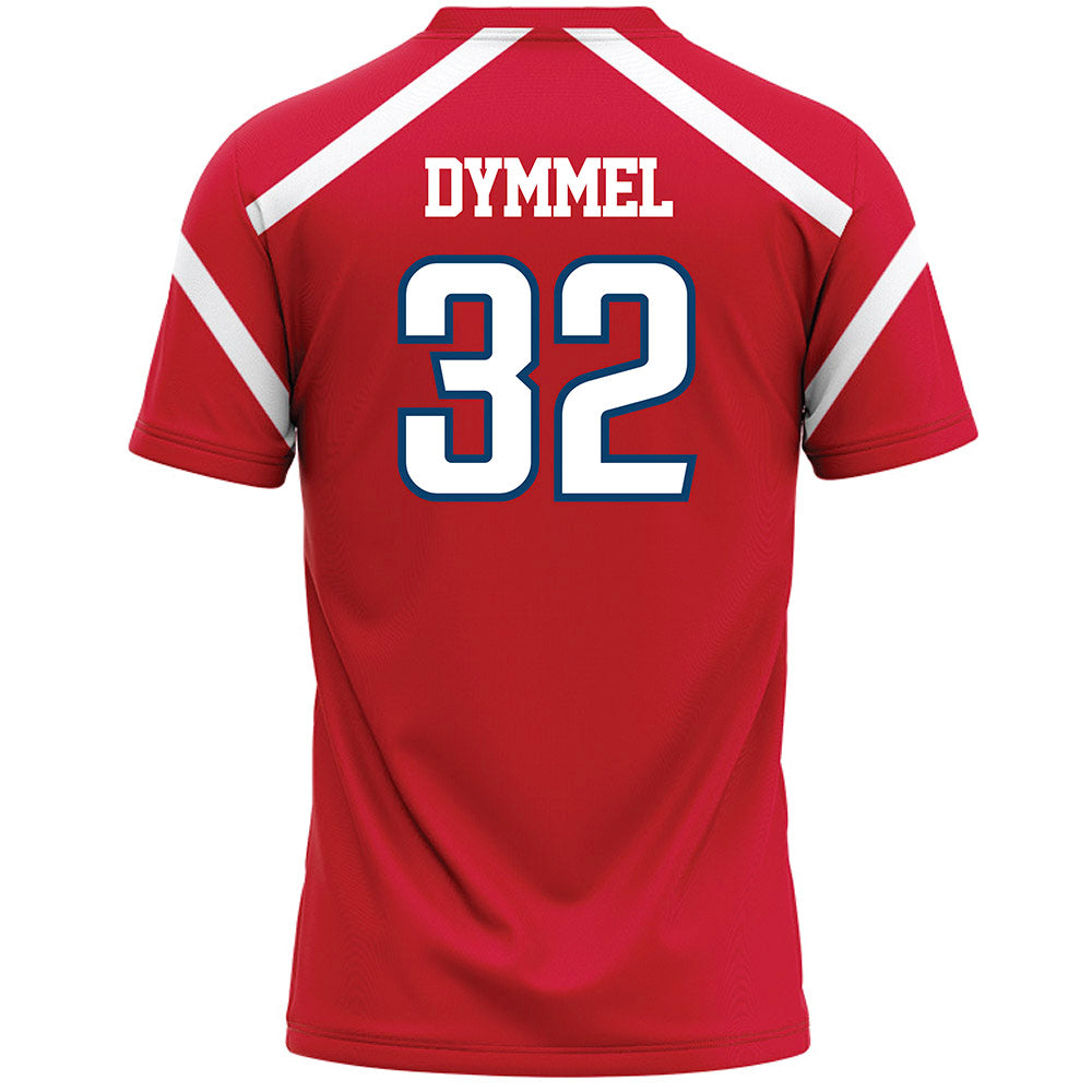 Radford - NCAA Women's Lacrosse : Natalie Dymmel - Red Lacrosse Jersey -1