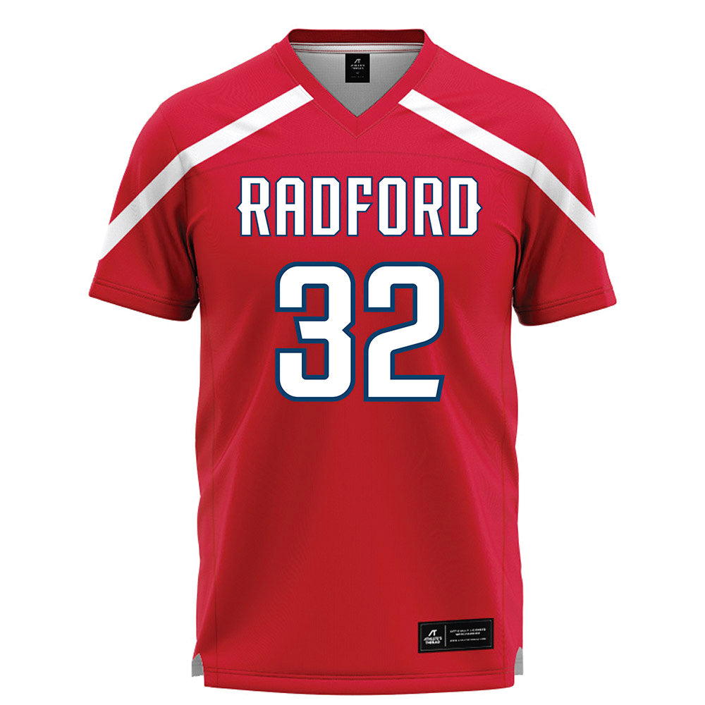 Radford - NCAA Women's Lacrosse : Natalie Dymmel - Red Lacrosse Jersey -0