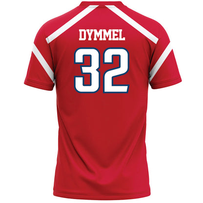 Radford - NCAA Women's Lacrosse : Natalie Dymmel - Red Lacrosse Jersey -1