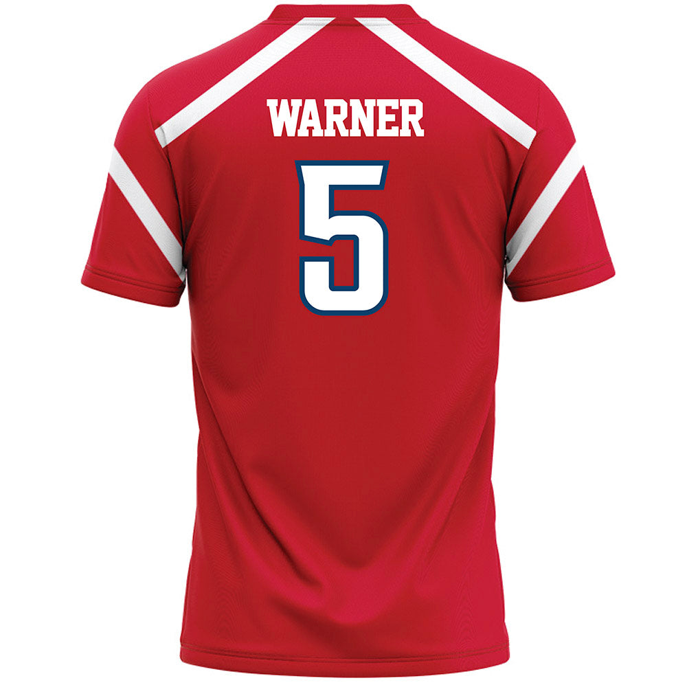 Radford - NCAA Women's Lacrosse : Aleese Warner - Red Lacrosse Jersey -1