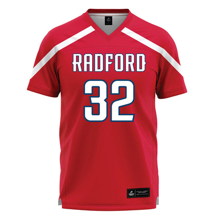 Radford - NCAA Women's Lacrosse : Natalie Dymmel - Red Lacrosse Jersey -0