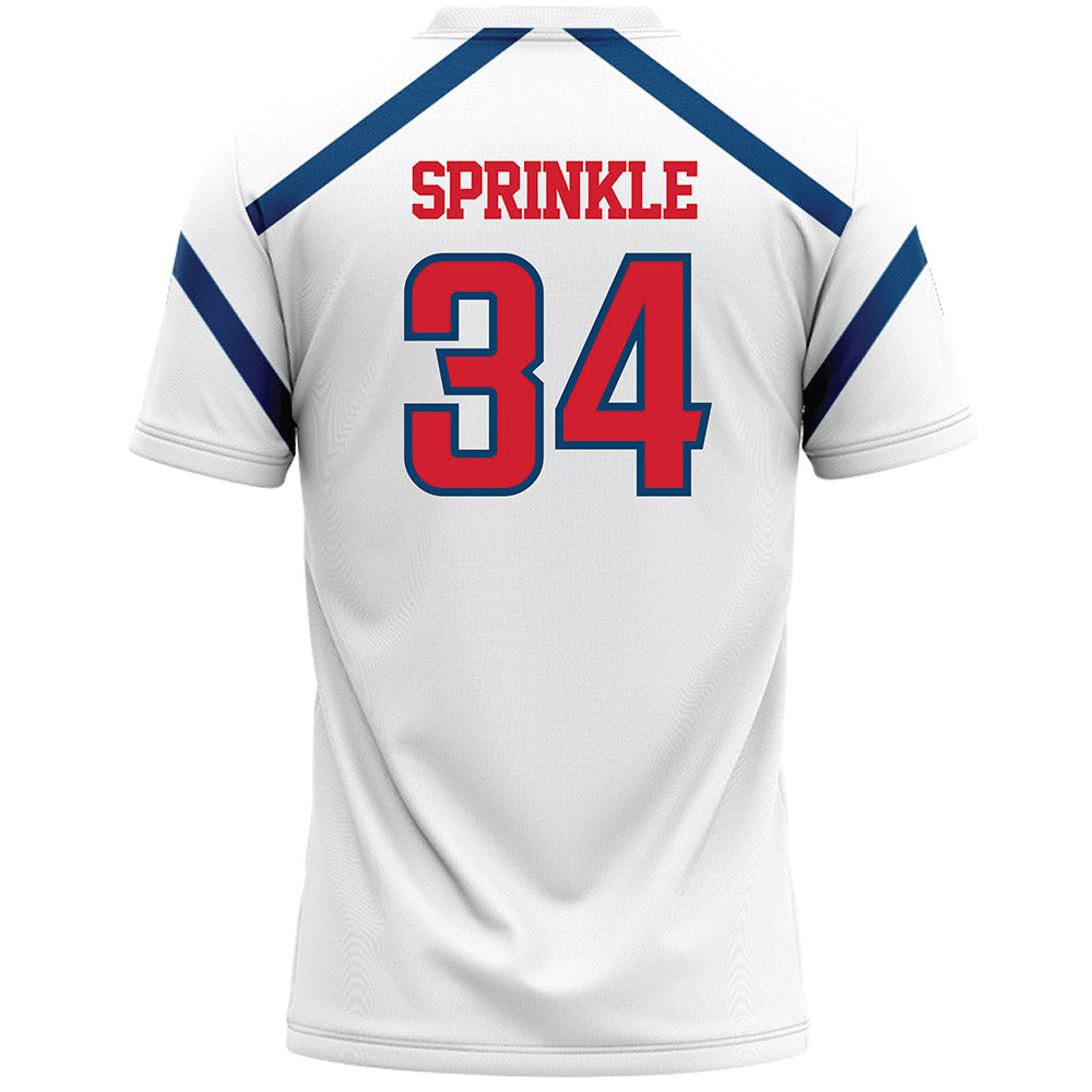 Radford - NCAA Women's Lacrosse : Olivia Sprinkle - White Lacrosse Jersey -1