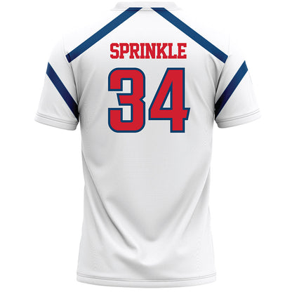 Radford - NCAA Women's Lacrosse : Olivia Sprinkle - White Lacrosse Jersey -1