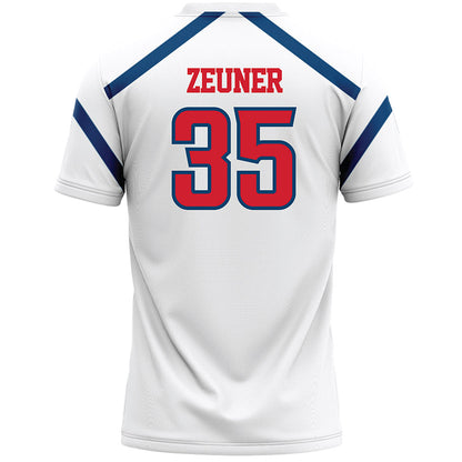 Radford - NCAA Women's Lacrosse : Ava Zeuner - White Lacrosse Jersey -1