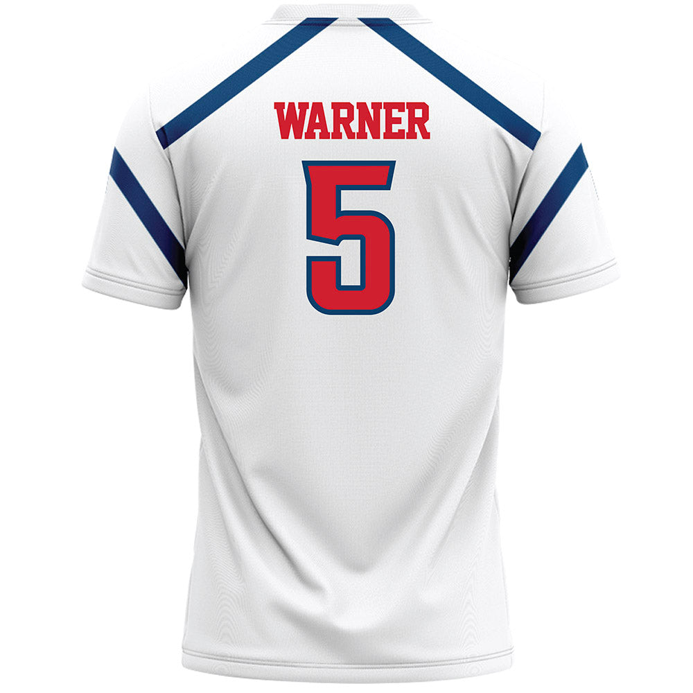 Radford - NCAA Women's Lacrosse : Aleese Warner - White Lacrosse Jersey -1