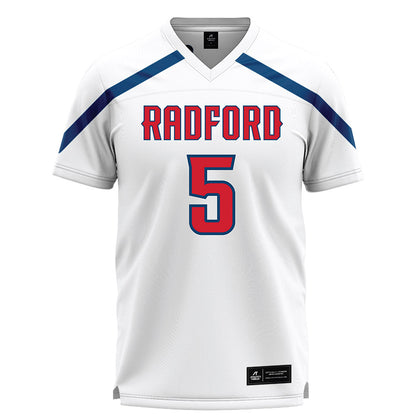 Radford - NCAA Women's Lacrosse : Aleese Warner - White Lacrosse Jersey -0