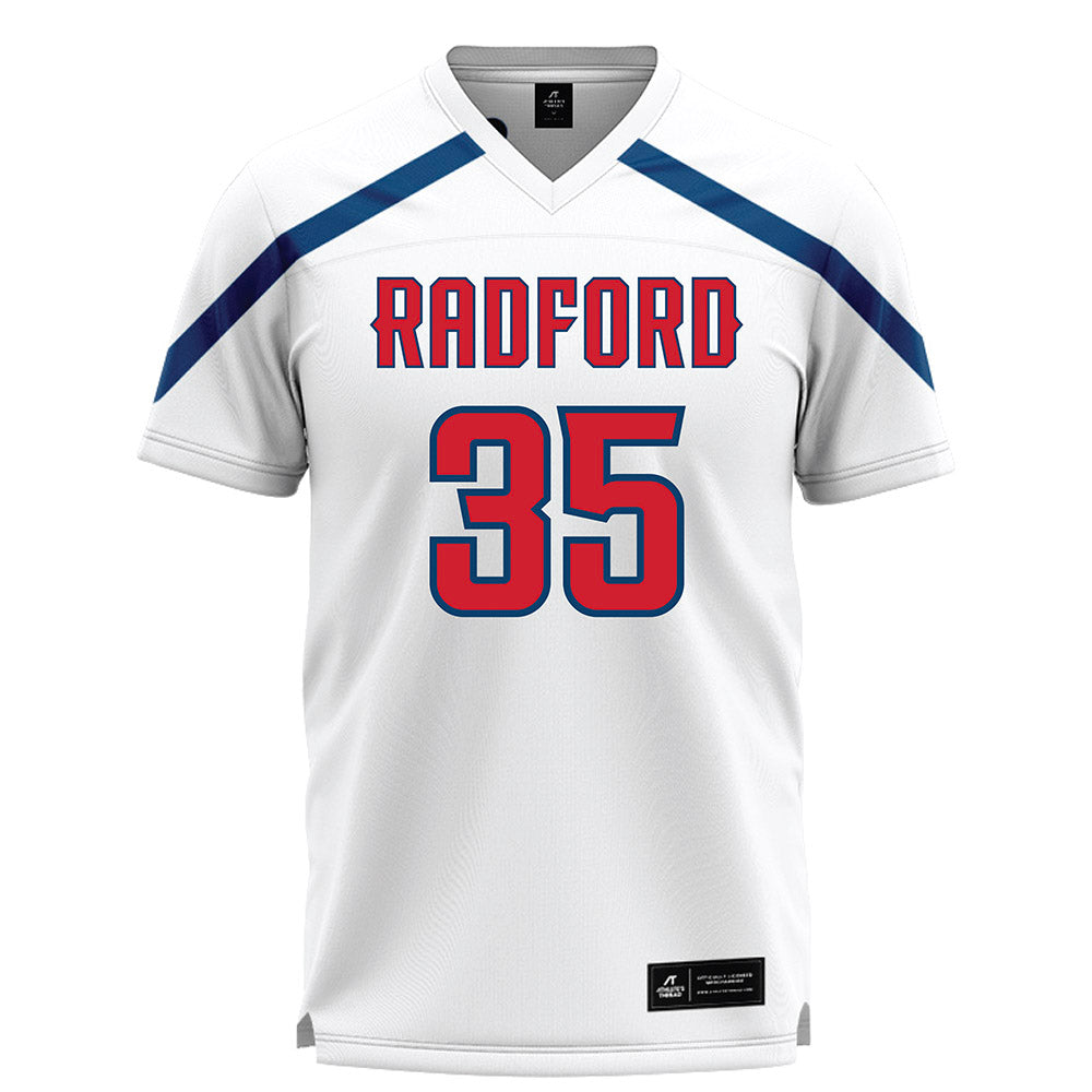 Radford - NCAA Women's Lacrosse : Ava Zeuner - White Lacrosse Jersey -0