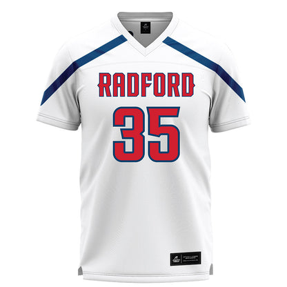 Radford - NCAA Women's Lacrosse : Ava Zeuner - White Lacrosse Jersey -0
