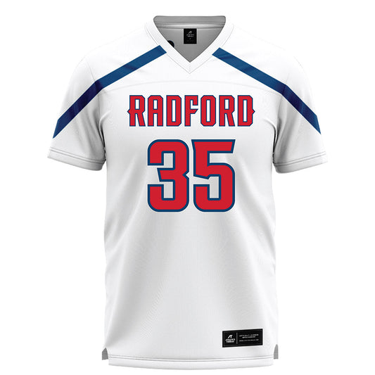 Radford - NCAA Women's Lacrosse : Ava Zeuner - White Lacrosse Jersey -0