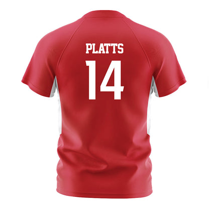Radford - NCAA Women's Soccer : Mariah Platts - Red Soccer Jersey-1