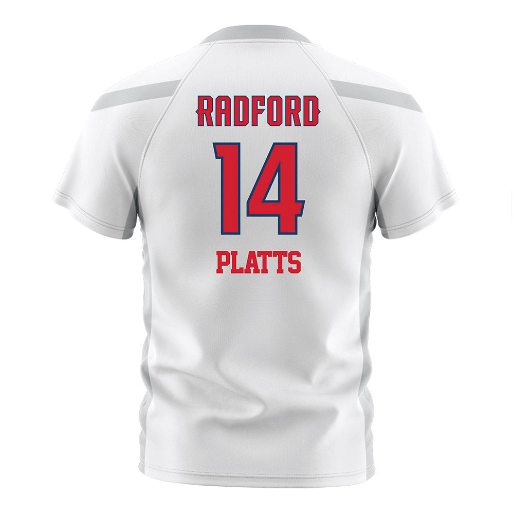 Radford - NCAA Women's Soccer : Mariah Platts - White Soccer Jersey-1