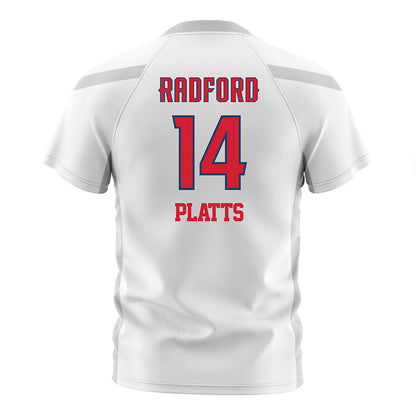 Radford - NCAA Women's Soccer : Mariah Platts - White Soccer Jersey-1