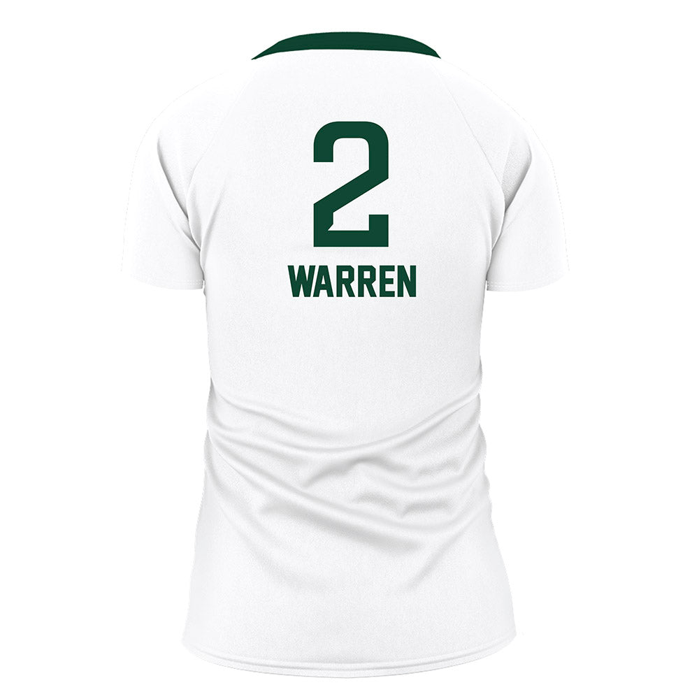 Baylor - NCAA Women's Volleyball : Bailey Warren - White Volleyball Jersey-1