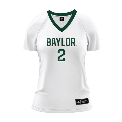 Baylor - NCAA Women's Volleyball : Bailey Warren - White Volleyball Jersey-0