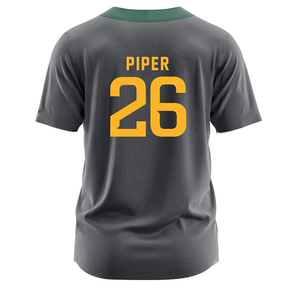 Baylor - NCAA Softball : Faith Piper - Dark Grey Jersey-1