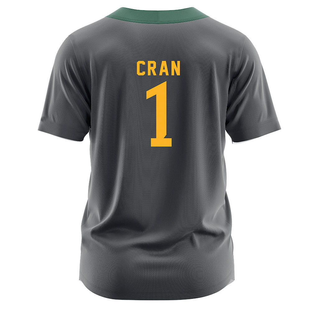 Baylor - NCAA Softball : Leah Cran - Dark Grey Jersey-1