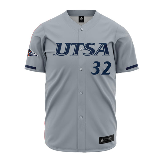 UTSA - NCAA Baseball : Christian Okerholm - Grey Jersey-0