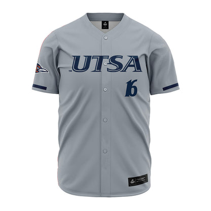 UTSA - NCAA Baseball : Blayne Lyne - Grey Jersey-0
