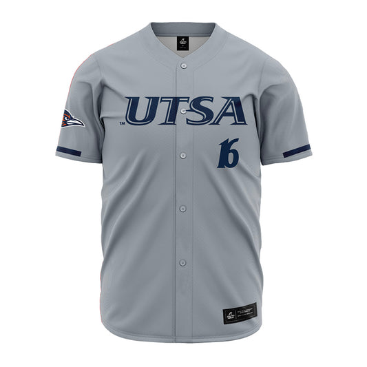 UTSA - NCAA Baseball : Blayne Lyne - Grey Jersey-0