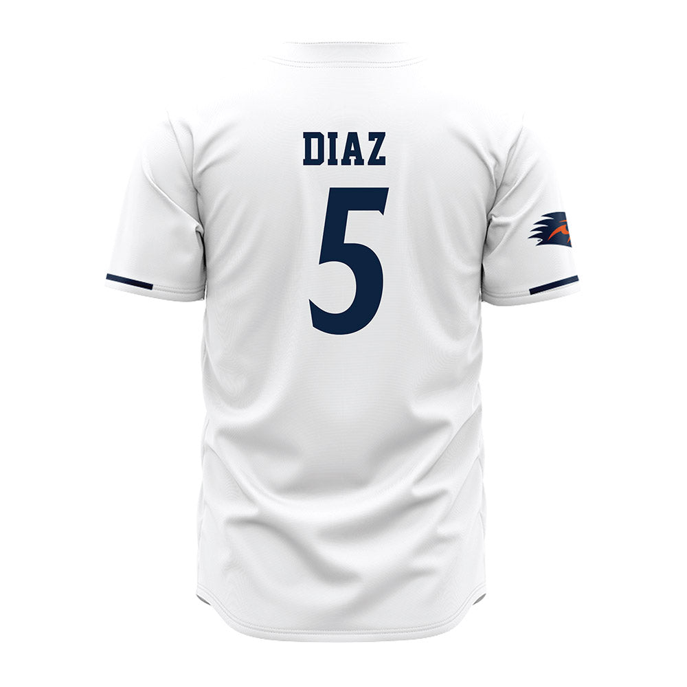 UTSA - NCAA Baseball : Diego Diaz - White Jersey-1