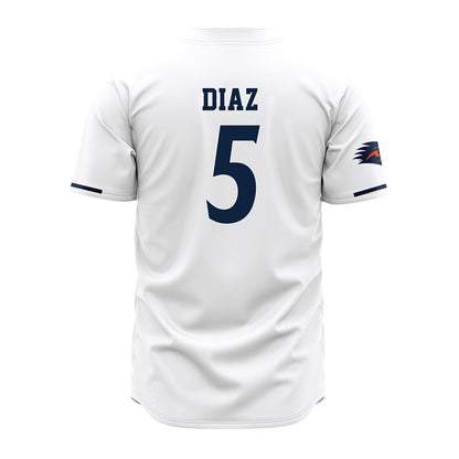 UTSA - NCAA Baseball : Diego Diaz - White Jersey-1