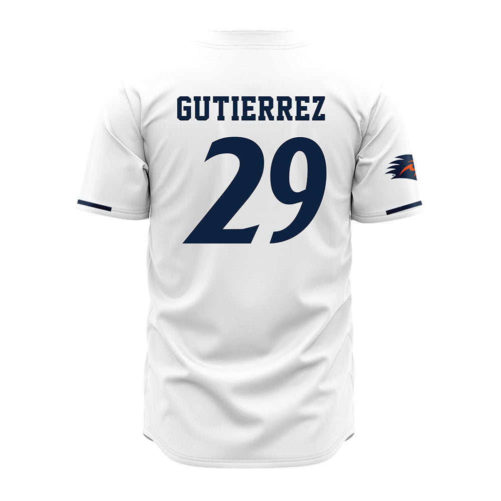 UTSA - NCAA Baseball : Christopher Gutierrez - White Jersey-1