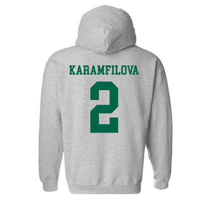 USF - NCAA Women's Basketball : Yana Karamfilova - Classic Shersey Hooded Sweatshirt-1