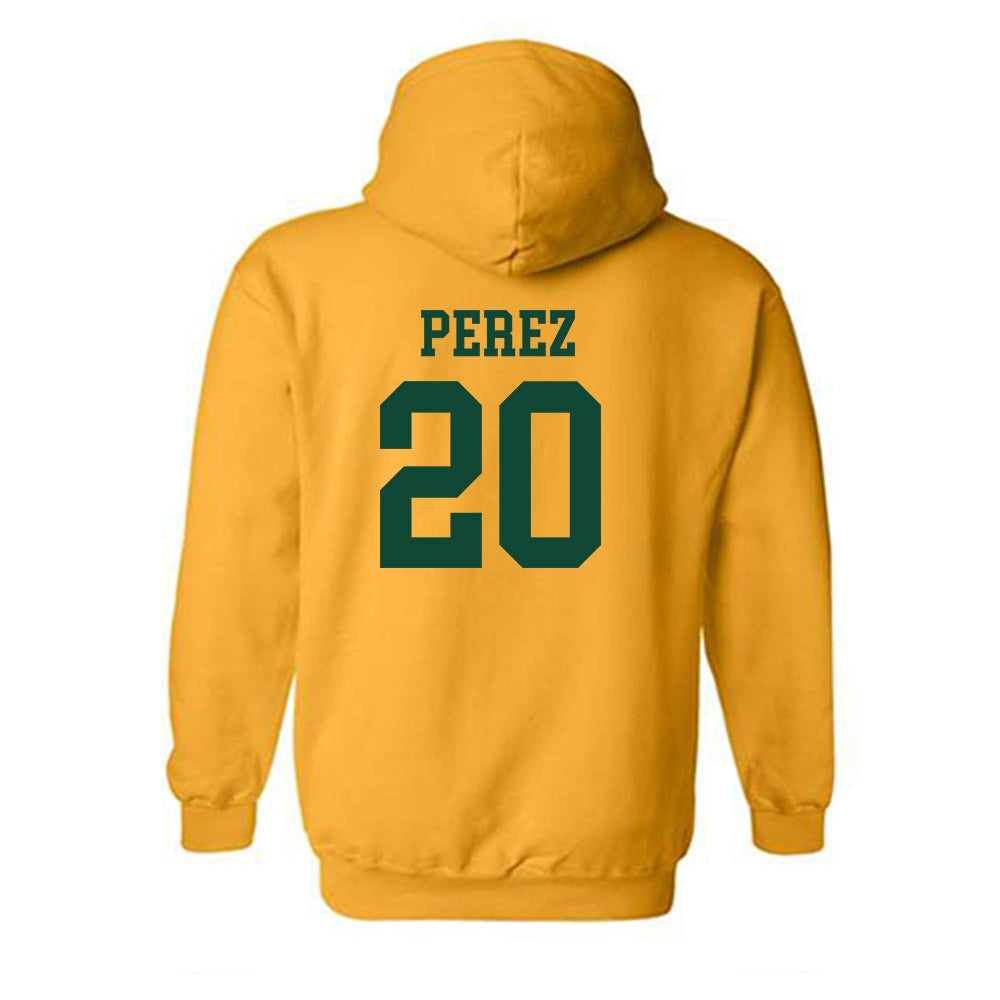 Baylor - NCAA Men's Basketball : Maikcol Perez - Sports Shersey Hooded Sweatshirt-1