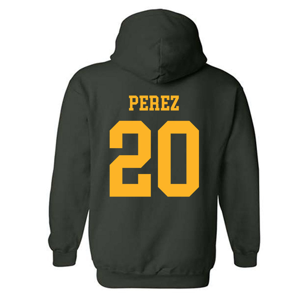 Baylor - NCAA Men's Basketball : Maikcol Perez - Sports Shersey Hooded Sweatshirt-1