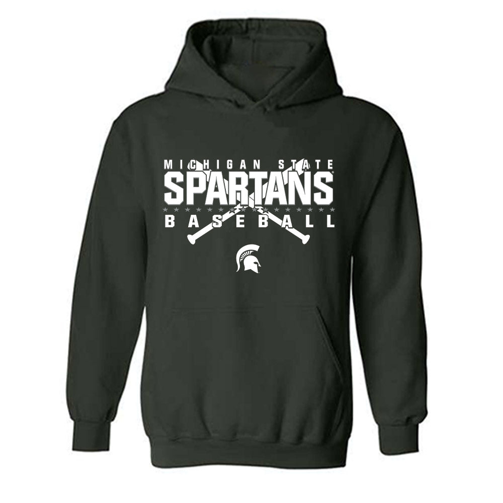 Michigan State - NCAA Baseball : Joshua Klug - Hooded Sweatshirt-0