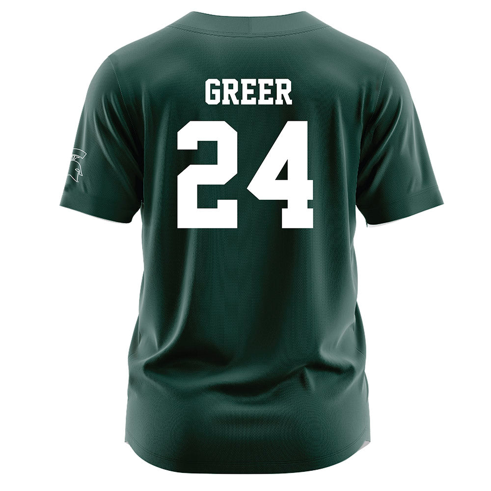 Michigan State - NCAA Softball : Hannah Greer - Green Jersey
