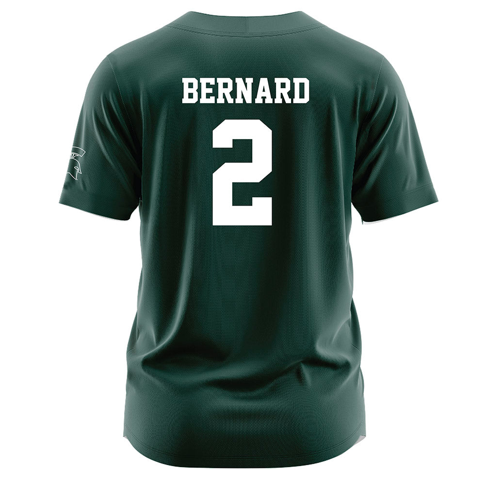 Michigan State - NCAA Softball : Zoie Bernard - Green Jersey-1