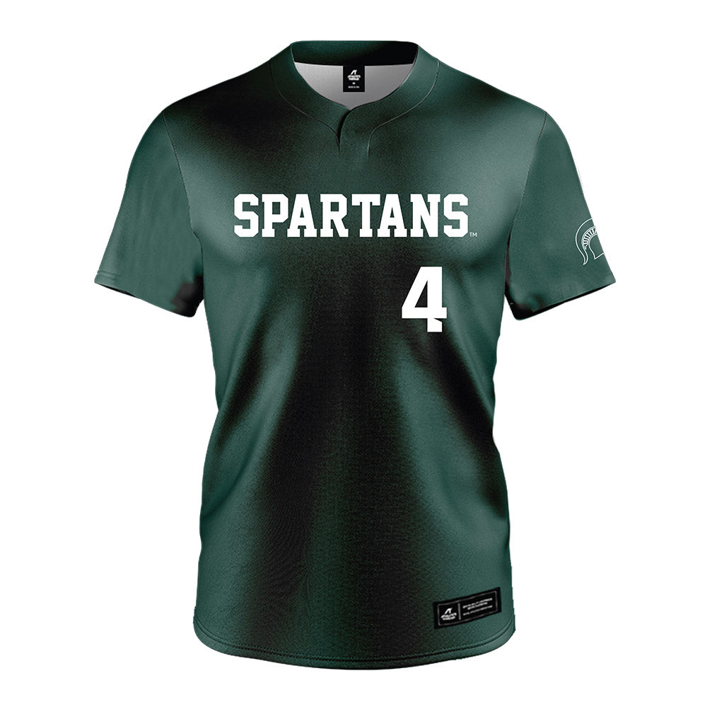 Michigan State - NCAA Softball : Natalie Lower - Green Jersey-0